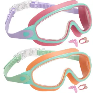 Adult Swimming Goggles Waterproof Anti-Fog UV Protection, Professional Silicone Comfortable Swim Glasses, Durable & Clear Vision