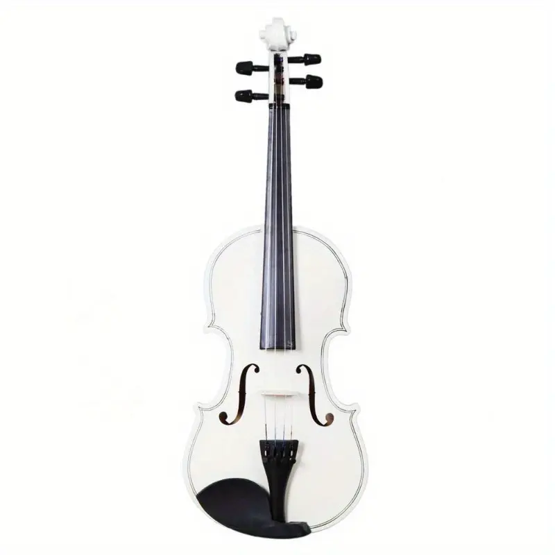 4/4 Full Size Traditional Acoustic Violin Set for Beginners - Complete Tiny Violins Kit with Hard Case, Bow, Rosin, Shoulder Rest, Extra Strings, Tuner, Tiny Violin Violins
