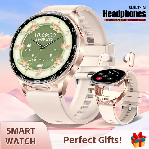 Multifunctional Smart Watch with Earbuds for Women Men, 2 in 1 Wireless Smartwatch, 1.39" HD IPS Screen Smartwatch with Multiple Sports Modes Pedometer Digital Watch Gifts for Women Electronic Gadgets Portable Smartphone Smartphone