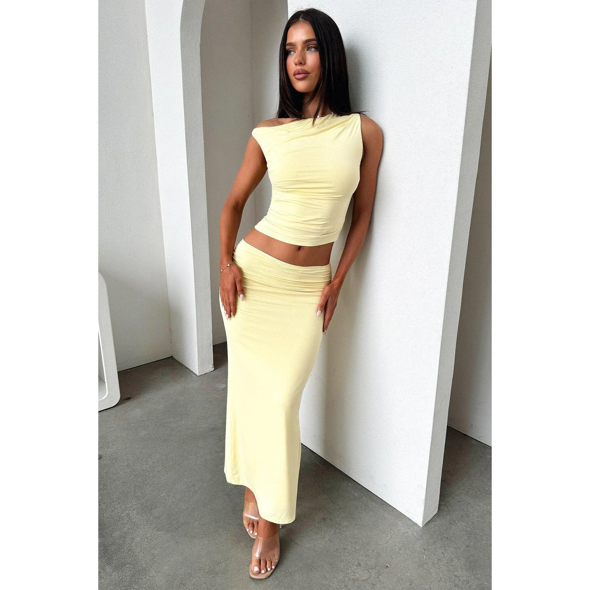 Vamika Maxi Skirt - Yellow