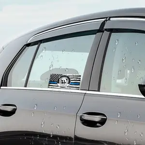 Thin Blue Line Sticker Code 4, Police Support Waterproof Vinyl Decal, American Flag Thin Line Patriotic Vehicle Accessory for Cars Trucks Windows Laptops, Law Enforcement Honor Sticker