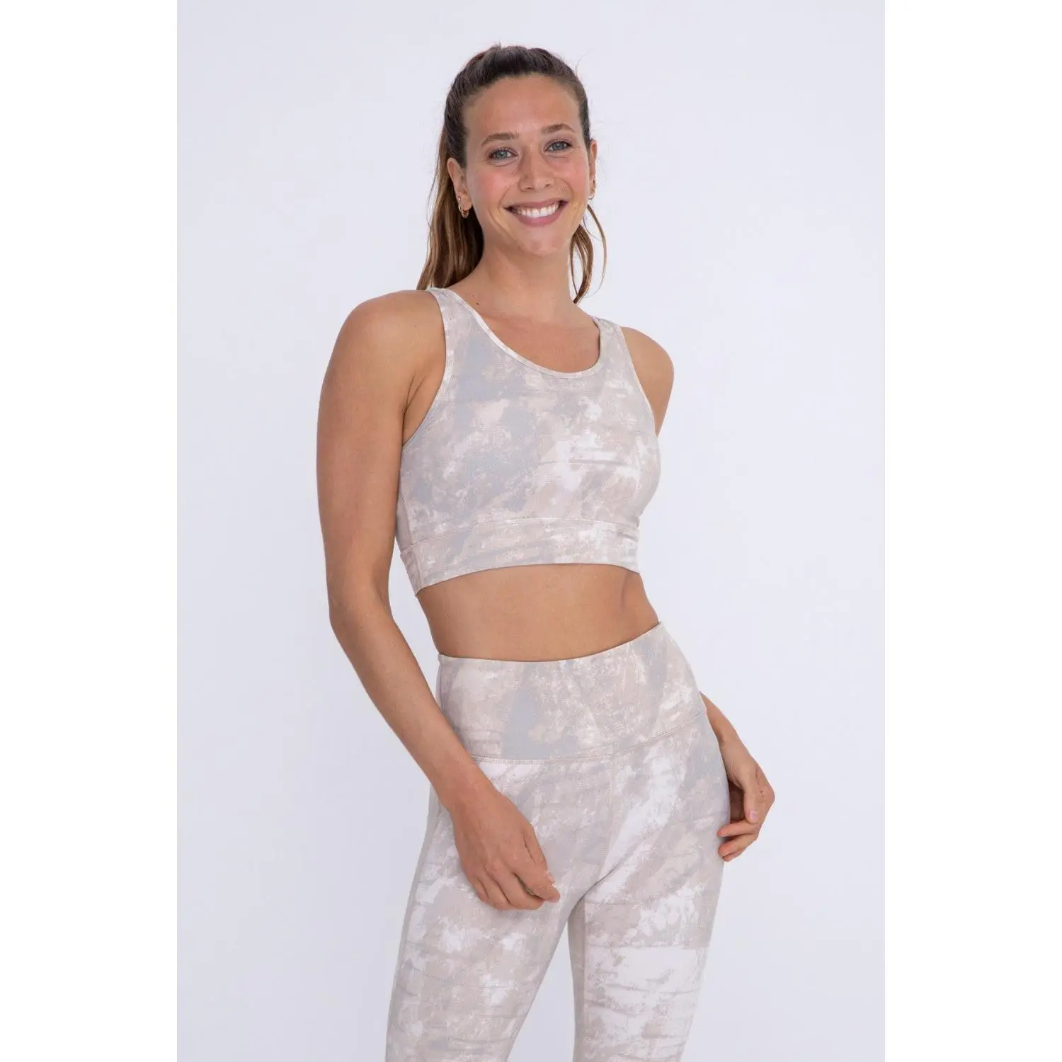 Concrete Open Back Sports Bra