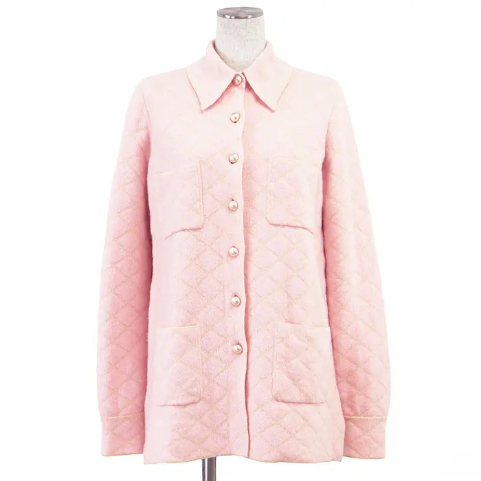 Pre-owned CHANEL Others Small Leather Goods Matelassé Cashmere Silk Jacket