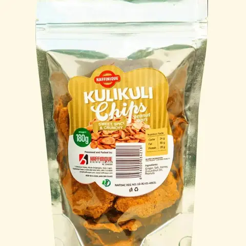 Haffinique Kulikuli Chips | Peanut Bars | Sweet, Spicy & Crunchy - 180g