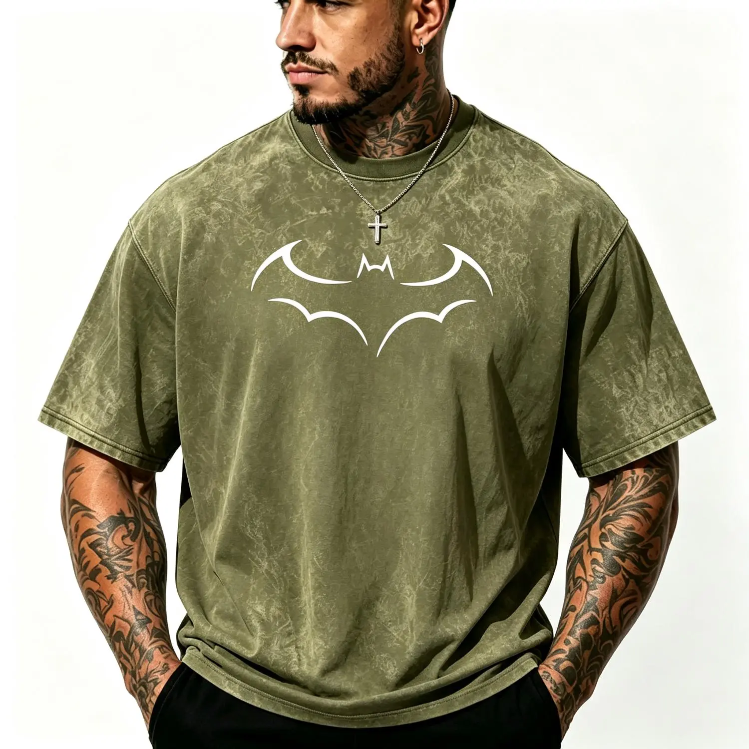Washed T-shirt-Green