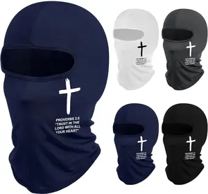 4 count Christian Balaclava Cross Ski Mask Full  Mask Cover Faith Shiesty  Graphic  Cover for Men Women