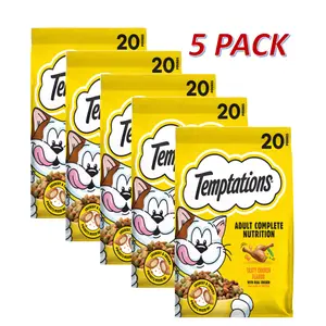 100 LB/ 5 Pack, Temptations Adult Complete Nutrition Dry Cat Food - Tasty Chicken , 20 LB Bag