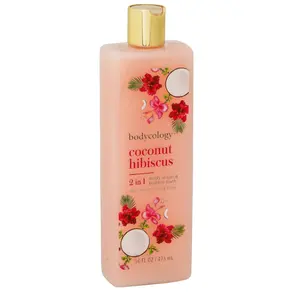 Bodycology Coconut Hibiscus Moisturizing Body Wash for Women, 16 Ounce