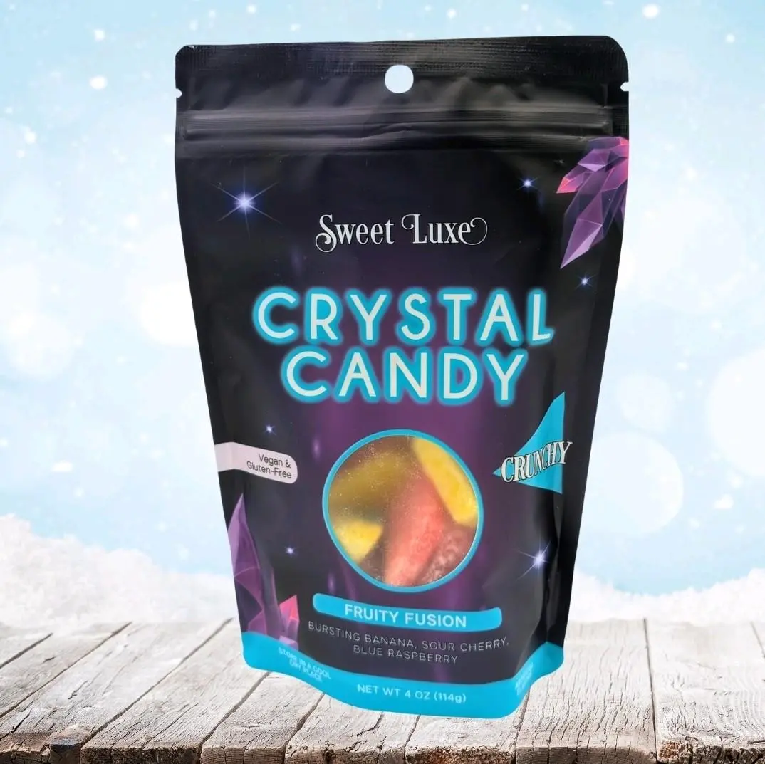Sweet Luxe New Extra Crunchy Crystal Candy - Fruity Fusion Flavor
