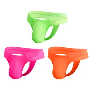 Men's Sexy Mesh G-String Low-Waist Butt-Lifting Quick-Dry Breathable Sports T-Back Thong