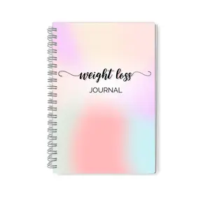 Weight Loss Journal, 30-Day Challenge Fat Burning Planner, Body Dimension Measurement, Weight Record, Gradient Cover, Diet & Exercise Tracker