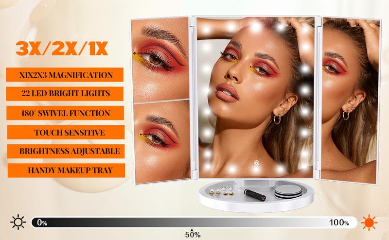 Unikito 35.8" Vanity Desk with Power Outlet, White and Black Makeup Dressing Table with Mirror and Lights, Ample Storage Space small room vanity Unikito 35.8" Vanity Desk with Power Outlet, White and Black Makeup Dressing Table with Mirror and Lights, Ample Storage Space small room vanity