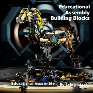 Moc 1055 Piece Electric Mustang Building Blocks DIY Model Kit, Build Strong Horse, Adult Children Animal Toy, No Ca Prop 65 Warning