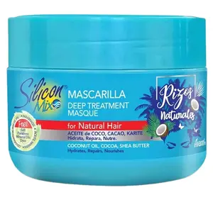 Rizos Silicon Mix Mascarilla Deep Treatment Masque for Natural Hair - Hydrating, Repairing, Nourishing Formula with Shea Butter