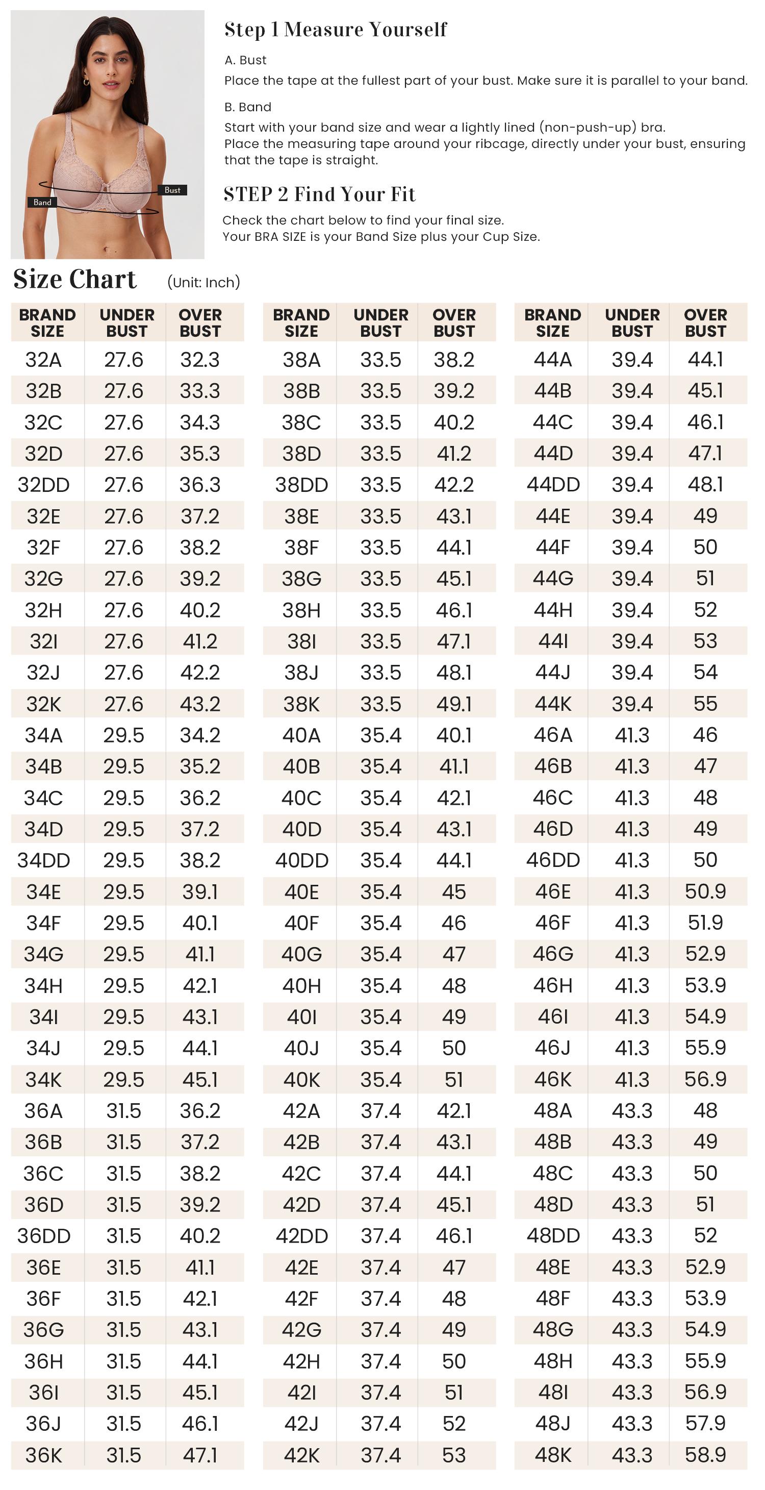 DELIMIRA Women's Plus Size Full Coverage Lace Bra Underwire Unlined Adjustable Straps SpringStatements