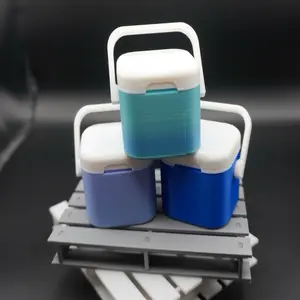 "Old School Cooler" - Holds 4 3ML (17mm) Vials - GLP1 Peptide Storage Case - Lightweight Durable 3D Printed Peptide Box for Refrigerator or cabinet Storage