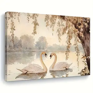 Wild Born Art Canvas Print, Modern Western Style Decorative Painting, Cactus and Rider Design, Framed 30x40cm, Suitable for Living Room, Kitchen, Office