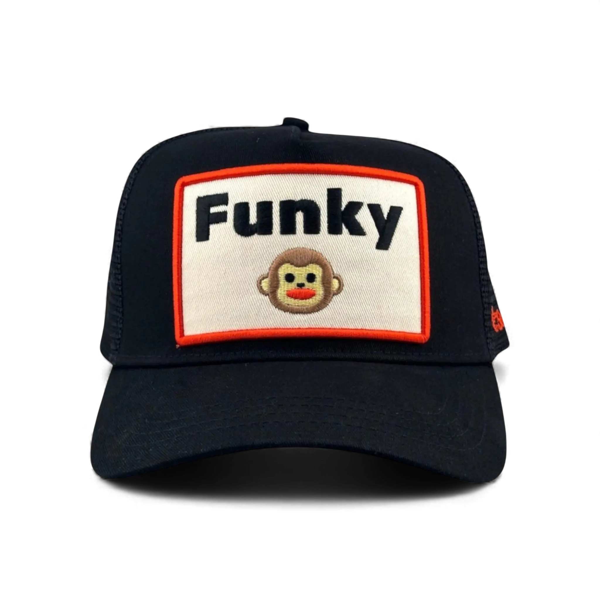 Funky Monkey Trucker Hat - Black