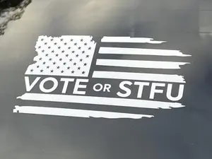 Vote or STFU High Quality Vinyl Decal - 2 PACK