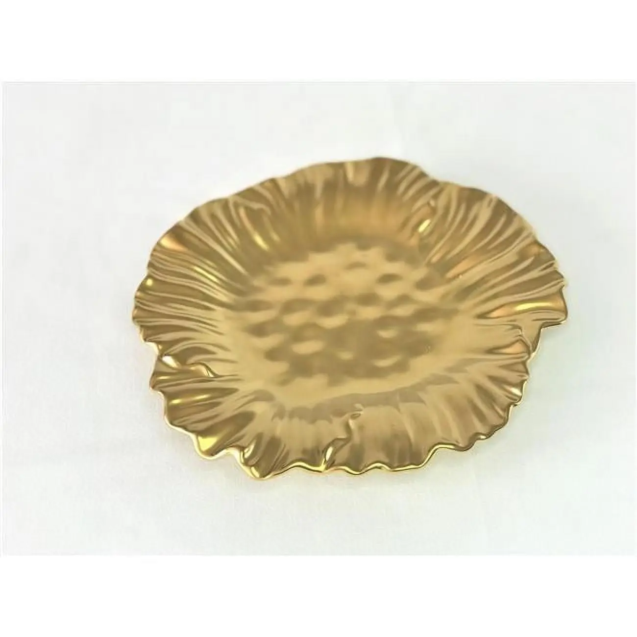 Leeber Limited 69321 Botanic Collection Titanium Porcelain Sunflower Plate 8.75'