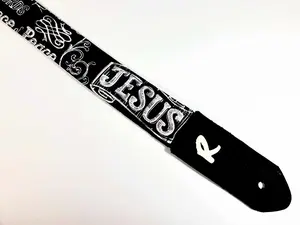 Jesus Ukulele Strap - Chalkboard Religious Ukulele Strap -Handmade -