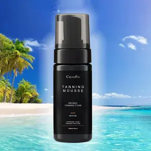 Waterproof Sweat-Proof Beauty Mousse, Hydrating Moisturizing Sun Protection, Even Color, Long-Lasting Matte Copper Skin, Show Muscle Lines