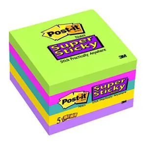 3M Company  Sticky note Notes Super Sticky Ultra Colors 3 X 3 5 Pads