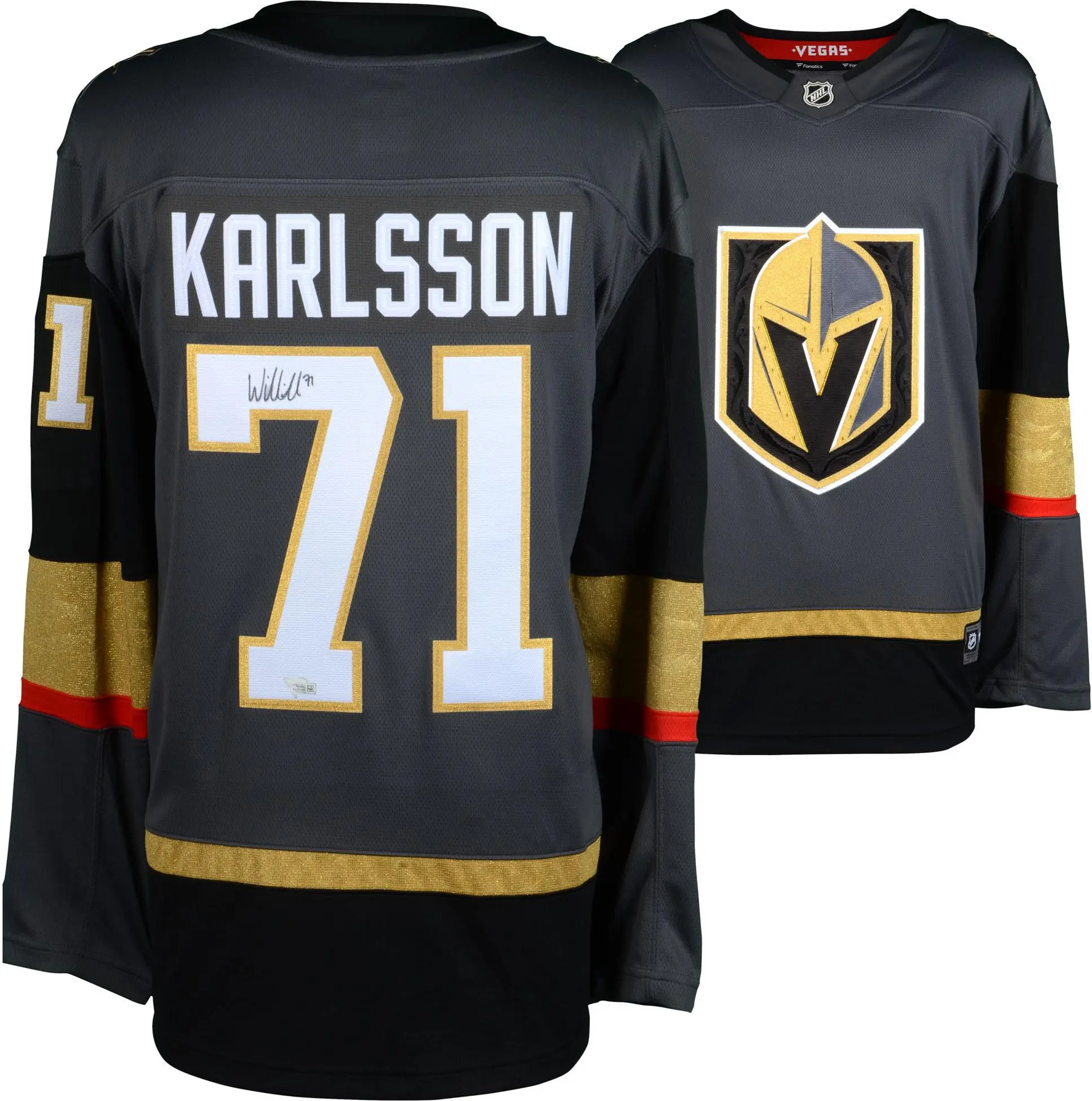William Karlsson Vegas Golden Knights Autographed Black Fanatics Breakaway Jersey - Fanatics Authentic Certified