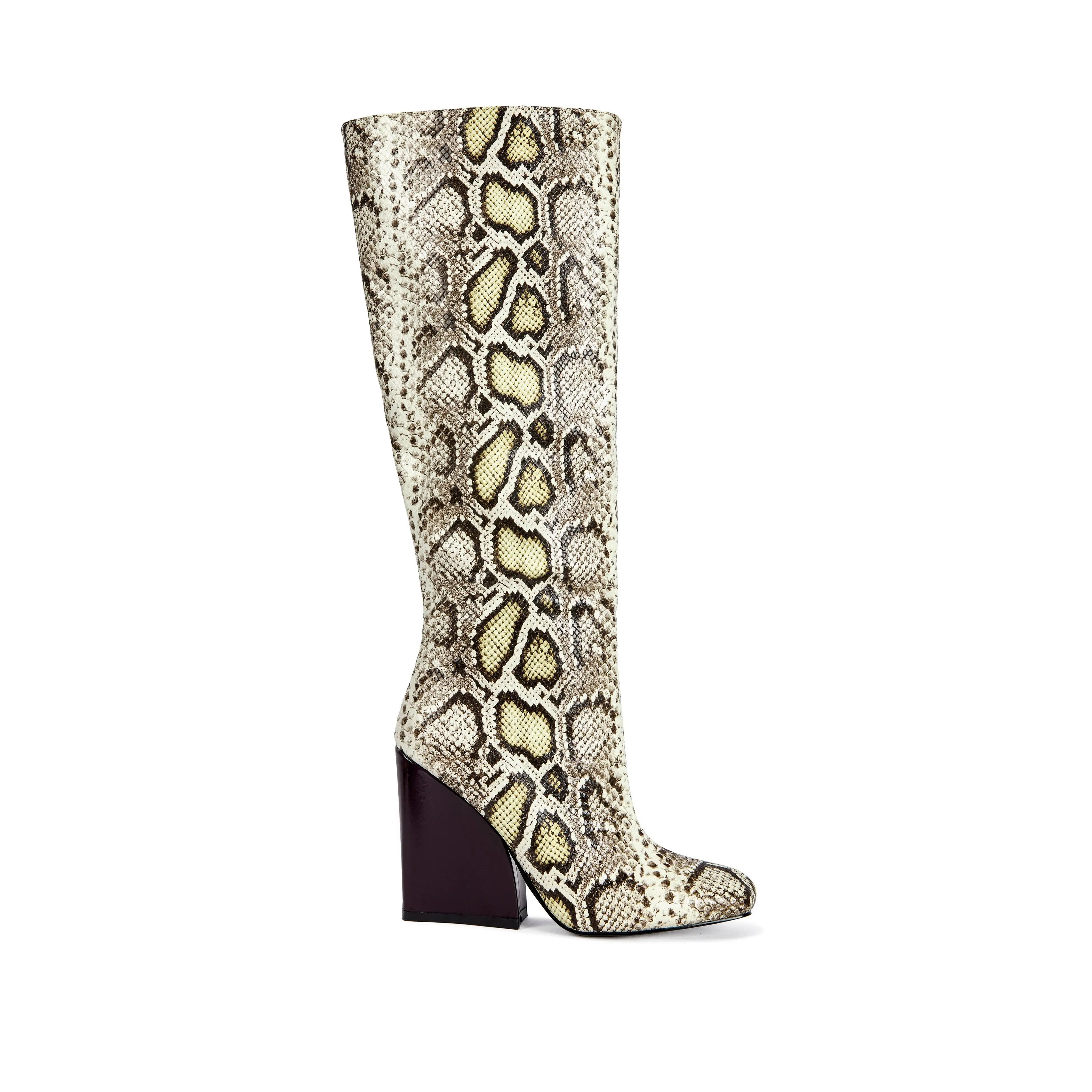 EVERGREEN-MULTI BLOCK HEELED BOOT