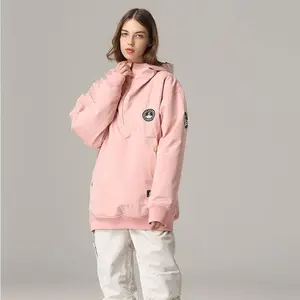 YEEFINE Womens Ski Jacket Mens Snow Jacket Waterproof Winter Snow Coat Couples Pullover Snowboard Hooded Sporty Breathable Outerwear