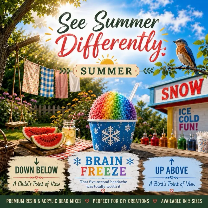 Summer Days | Common Thread | Resin & Acrylic Beads for Keychains, Phone Chains, Jewelry Making
