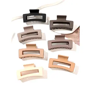 7 Pcs Big Hair Claw Clips 3.4" Non-Slip Big Square Matte for Women Girls, Strong Hold Banana Clips for Thick Thin Hair Does not apply bakugou  claw
