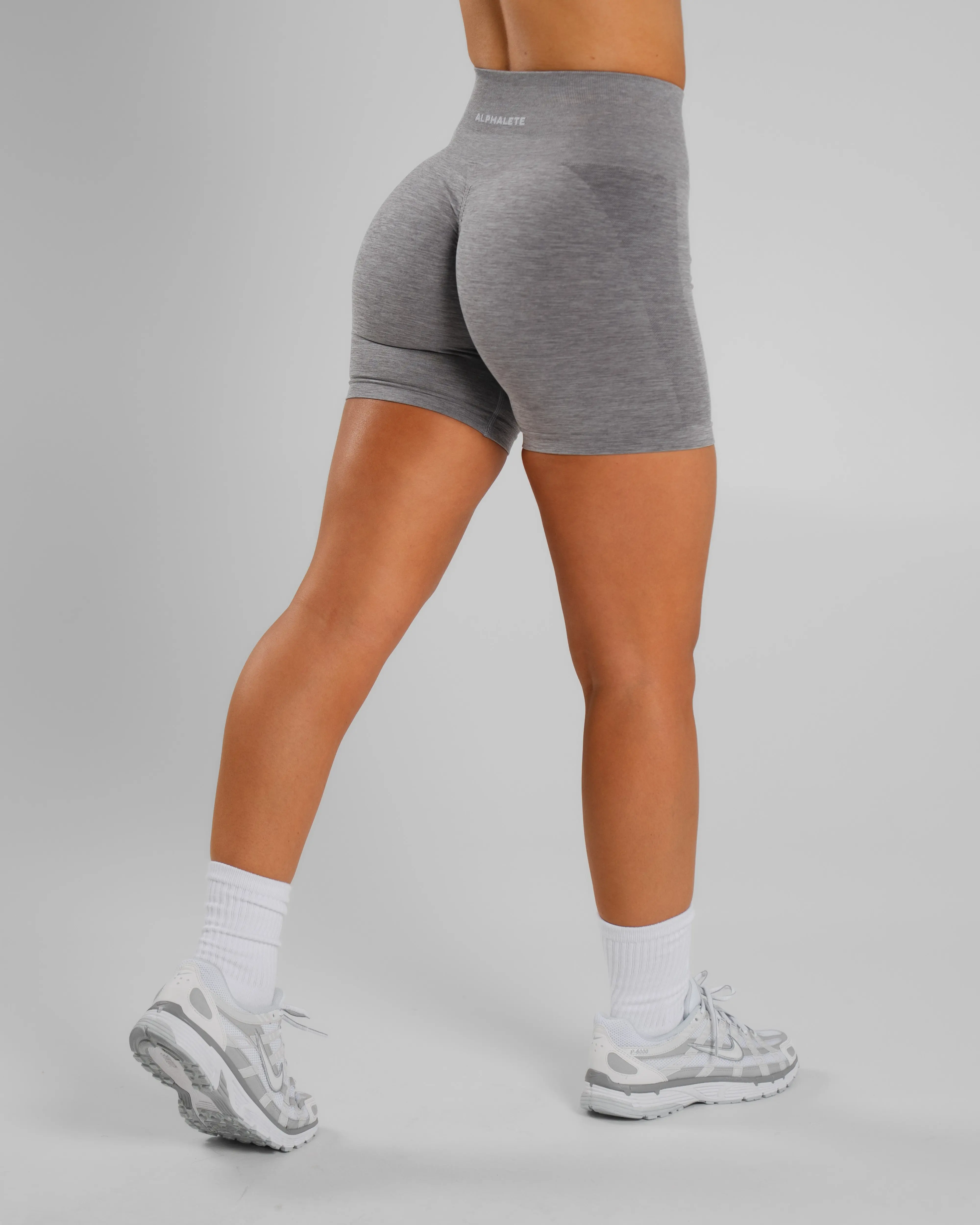 Amplify Ultra-High Rise Short - Heather Grey