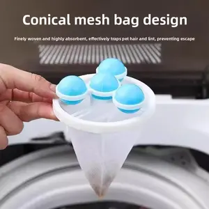 3 Pack Pet Hair Laundry Balls with Earth Fragrance - Multi-Purpose Washing Machine Hair Filter, Reusable Cleaning Balls for Laundry Detergent, Dryer Tool, Random Colors