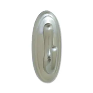 3M  Plastic Hooks- Traditional Design- Large- Holds 5lbs- Metallic