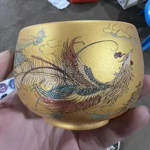 Jianzhan Master's Golden Phoenix Cup is handmade