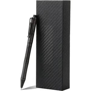 Titanium Bolt Action Pen Compatible with Pilot G2 Refill Stainless Steel Pocket Clip for EDC Signature Business Writing Journaling Stone Wash Black(RG341)