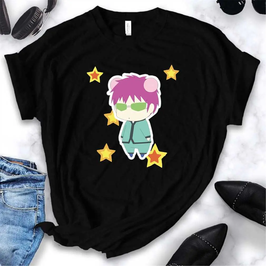Saiki K Cute Illustration With Stars T-Shirt