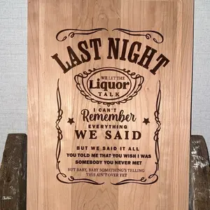 Custom wood cutting board