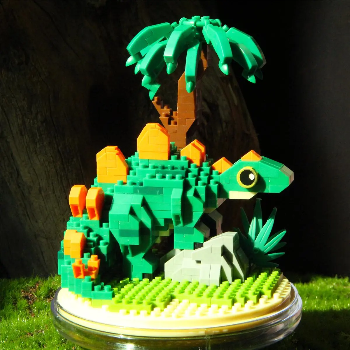 DIY Dinosaur Model Building Blocks Toy, 1 Set Dinosaur Model Ornament, Building Blocks Toy for Kids, Creative Desktop Decoration