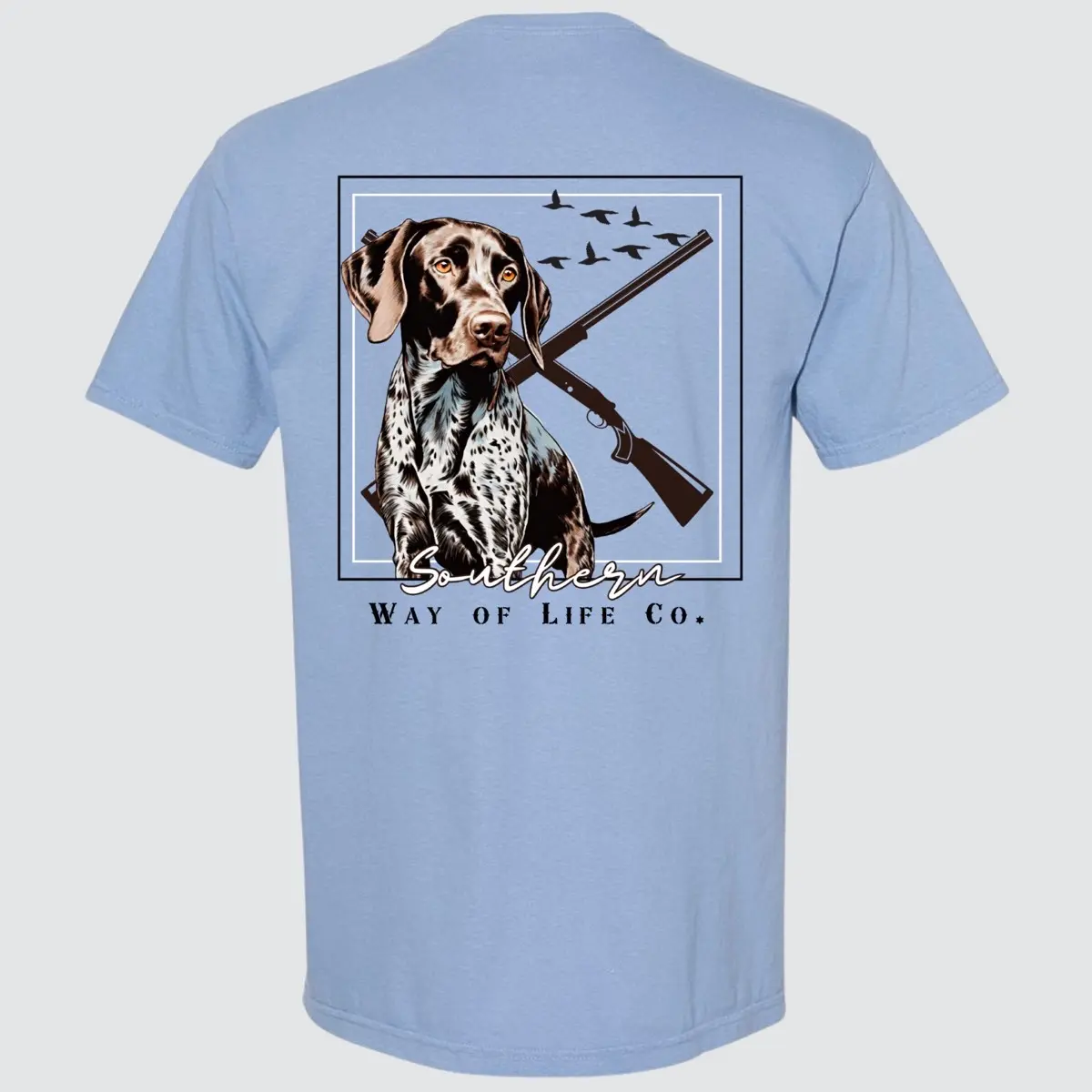Southern Style German Shorthaired Pointer Pocket Comfort Colors Tshirt