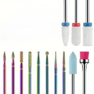 Professional nail drill set - Electric nail files, nails and cuticles - Essential nail care tools
