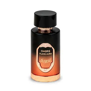 Sapil Ombre Flame Aura Unisex Eau De Parfum - Spiced Oud, Vanilla, Tonka & Amber - Long-Lasting Warm Woody Perfume - 3.38 oz