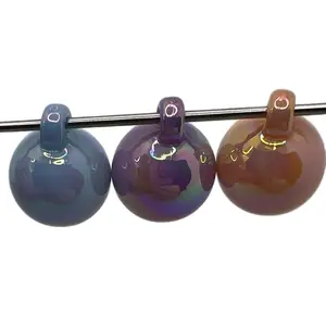 45pcs Round Pendant Beads for Car Hangers and DIY Projects - Warm Mix 15mm Multicolor Bead Set for Jewelry Making and Crafting Charm