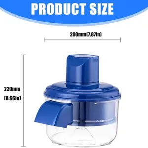 Automatic fruit peeler for lazy kitchens, perfect for summer: peels grapes and cherries in just 10 seconds with a single touch, ideal for home use (blue).funky kitchen supplies.
