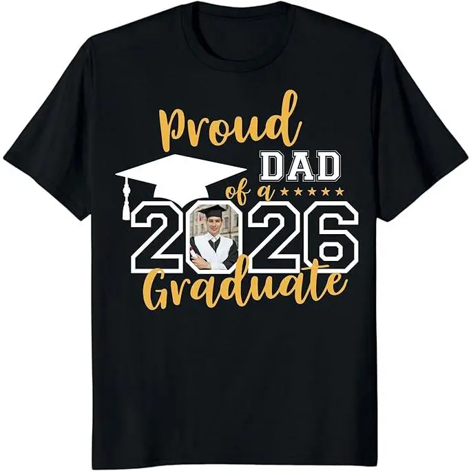 Custom Photo Graduation Shirts, Class of 2026 Family Graduation T-Shirt, Proud Family Graduation Tee, Graduate T Shirts