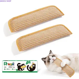 Cat Toys Pack of 2, Soft Sisal Scratching & Kicker Toys for Indoor Cats & Kittens, Interactive Chew Toys for Scratching, Boredom Relief & Exercise Play