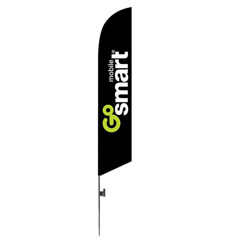 Go smart mobile 12ft Feather Banner Swooper Flag - FLAG ONLY (3)
