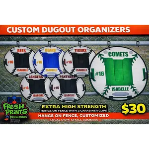 Dugout Organizer – Custom Baseball & Softball Fence Clip Holder