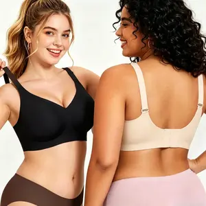 CORELOVE Push Up Bra Minimizer Bra Bras For Women Jelly Bra Bralette Push Up Bras For Women Brasier De Mujer Jelly Wireless Bra Jelly Bras Women Bras No Underwire V Neck Push Up Bra Buttery Soft Tshirt Bra Seamless Full Coverage Convertible Everyday Bra